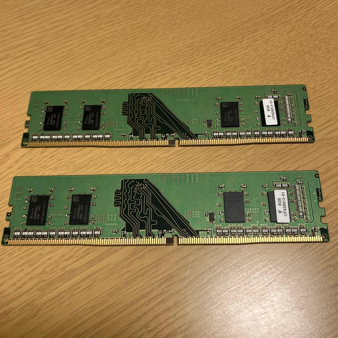 SK hynix 8GB DDR4 メモリ　2枚　計16GB