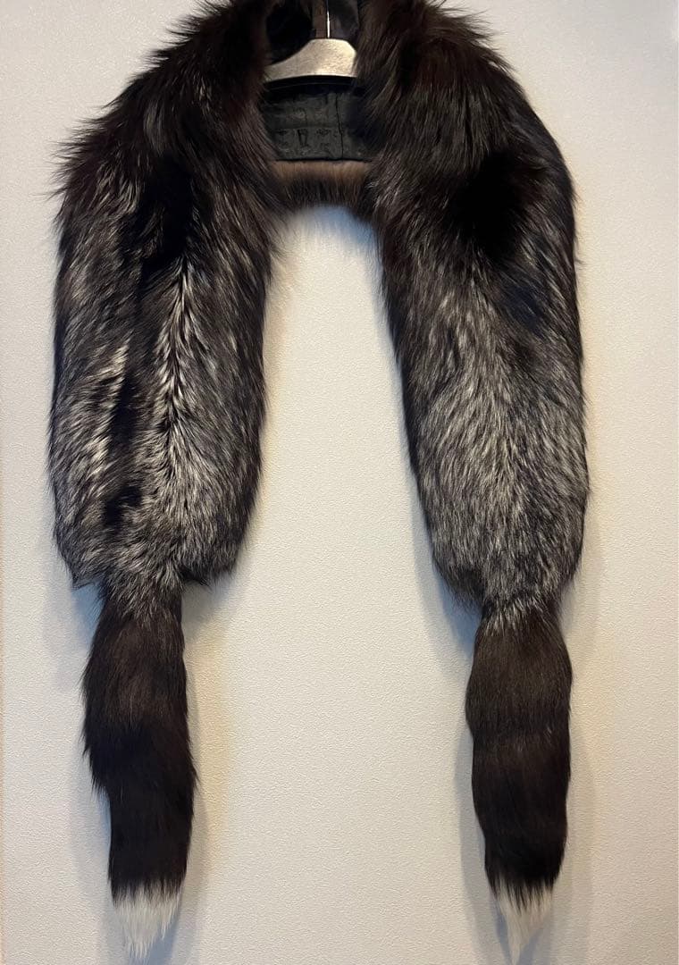 美品☆LOEWEロエベ シルバーフォックスファー ストール　ショール