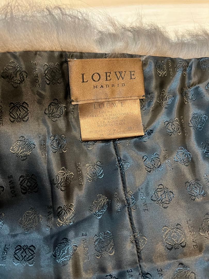 美品☆LOEWEロエベ シルバーフォックスファー ストール　ショール