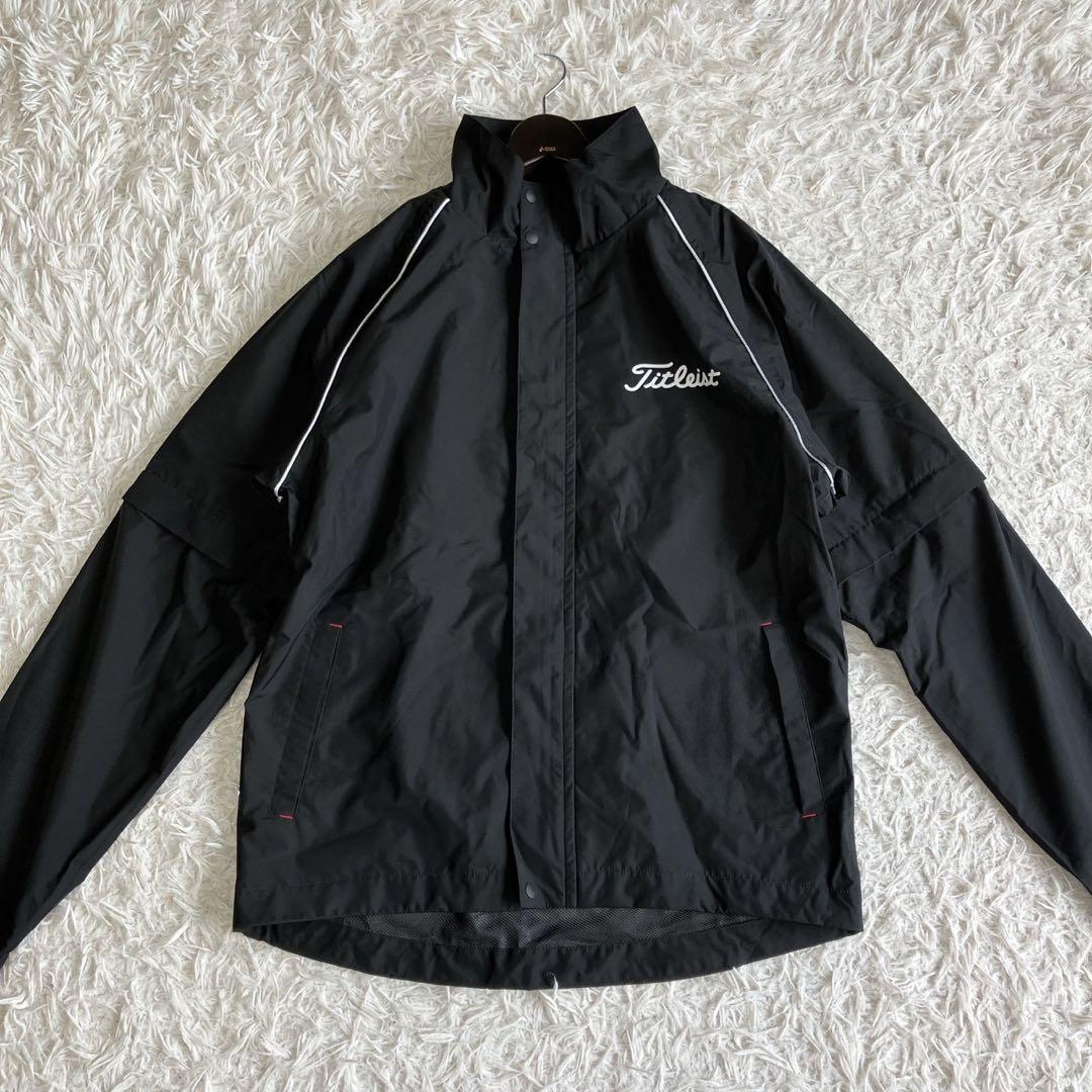 ◎未使用極美品 タイトリスト ゴルフ レインウェア 上下セット XL 黒