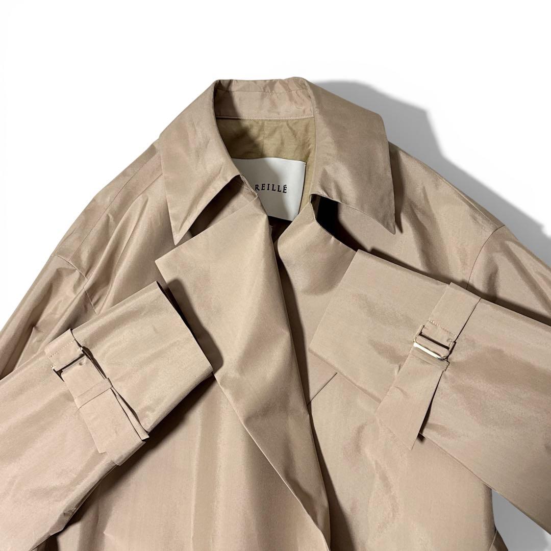 新品タグ付き✨️￥13万　22SS　デパリエシルクポリエステルガウンコート　38
