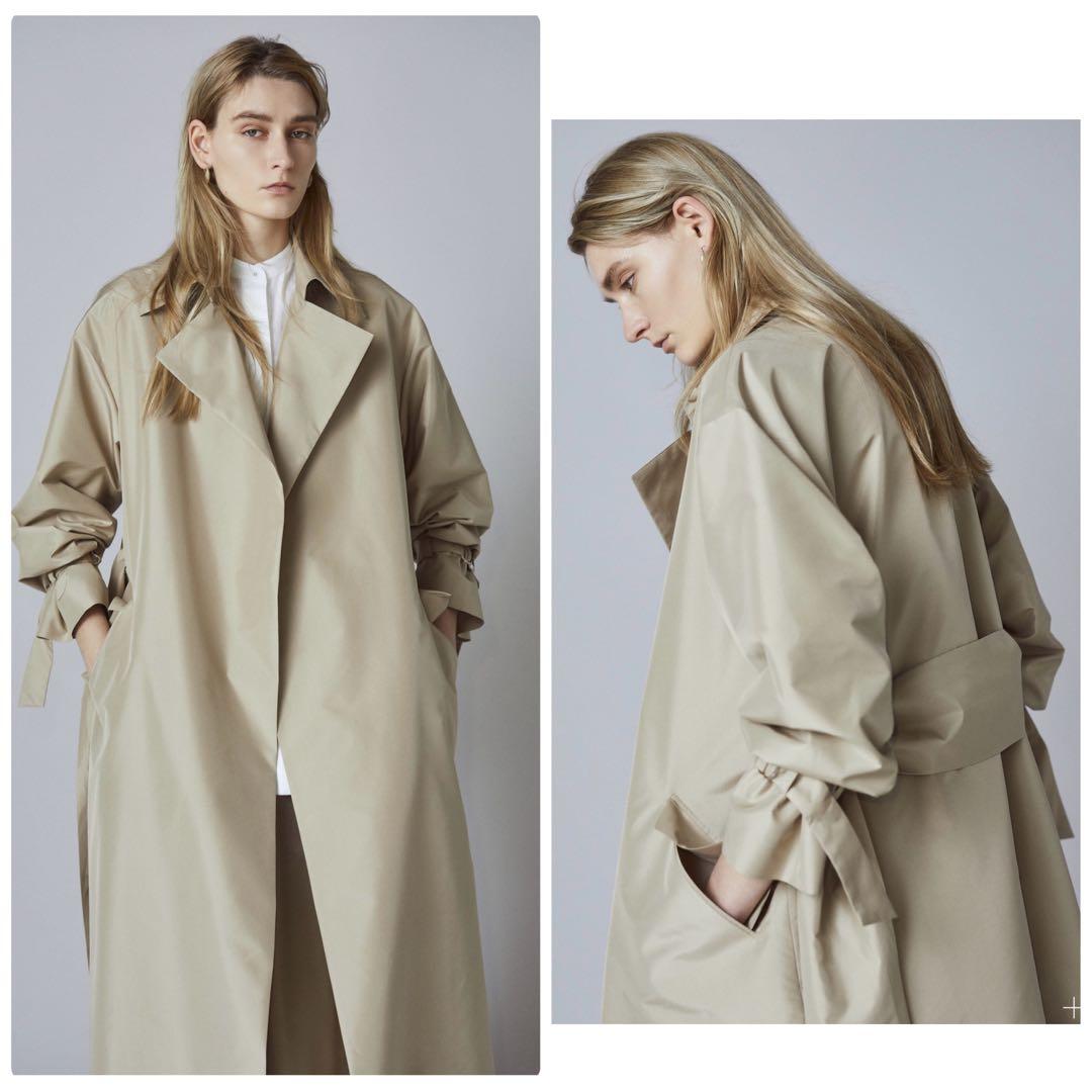新品タグ付き✨️￥13万　22SS　デパリエシルクポリエステルガウンコート　38