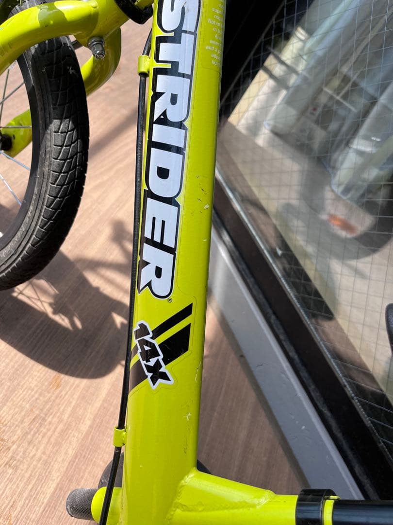 STRIDER ストライダー 14x LIME YELLOWグリップカスタム