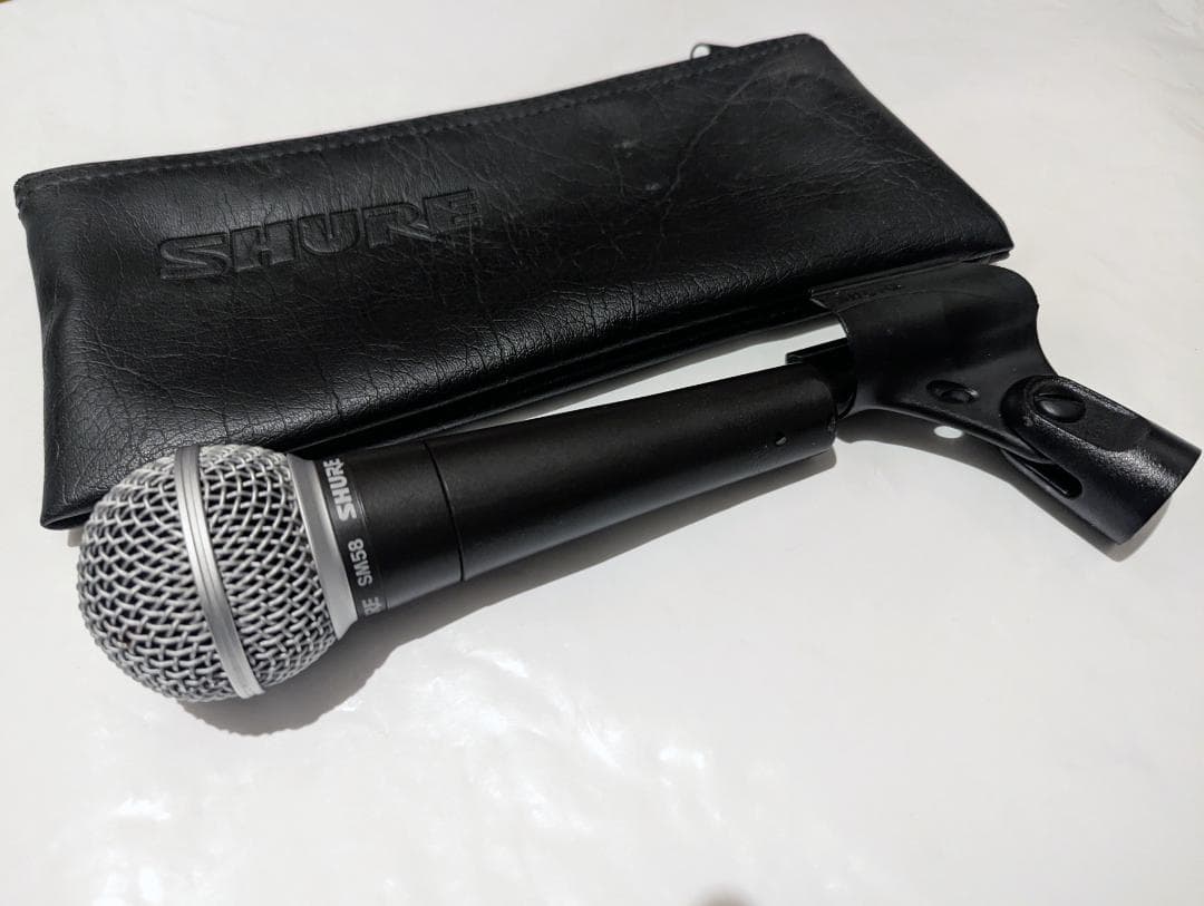 SHURE SM58 ダイナミックマイク （ポーチケース・ケーブル付き）