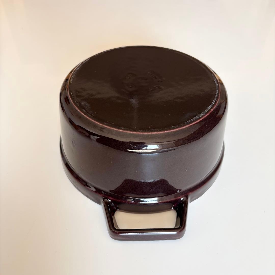 STAUBストウブ ピコ ココット ラウンド ダークブラウン 20cm 2.2L