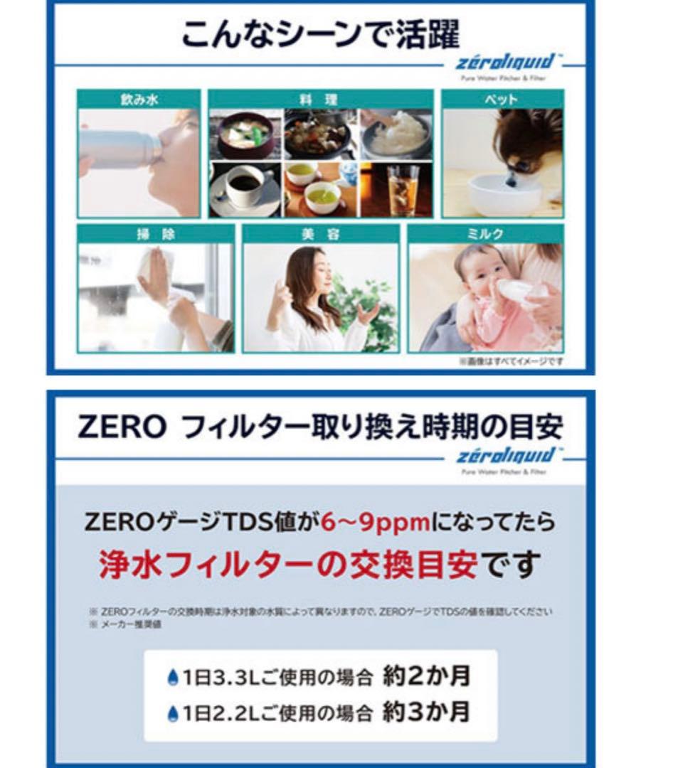 新品　未使用　6層浄水フィルター搭載 ZEROピッチャー 16280円相当