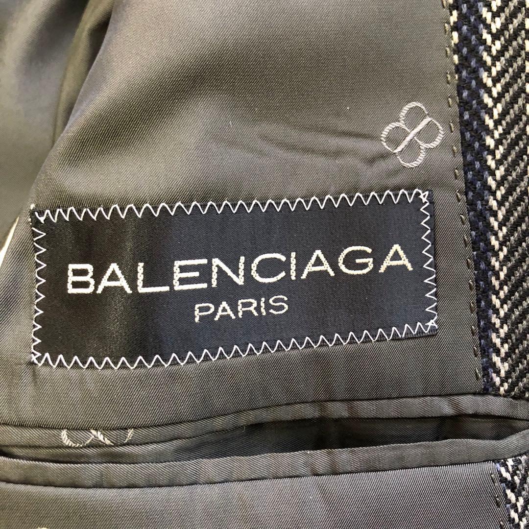 BALENCIAGA バレンシアガ　テーラードジャケット　ヘリンボーン　ウール