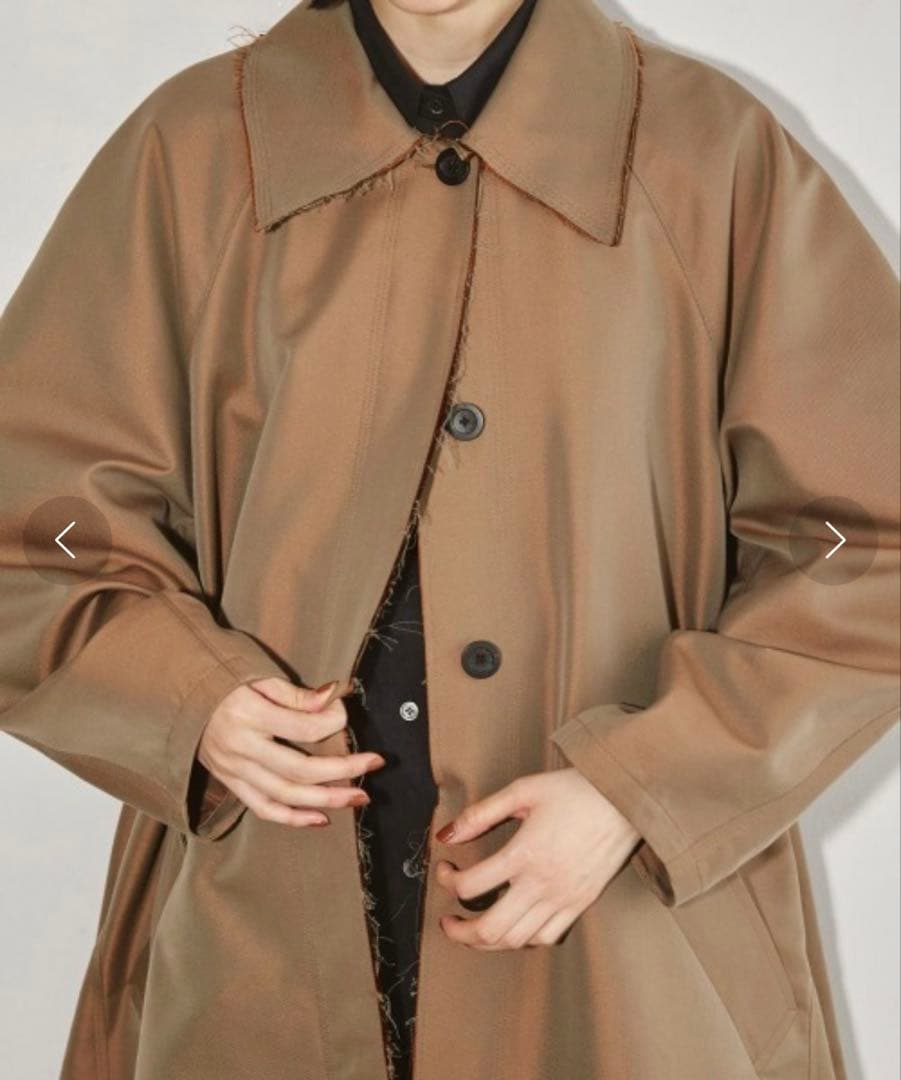 TODAYFUL Satin Twill Coatキャメル36
