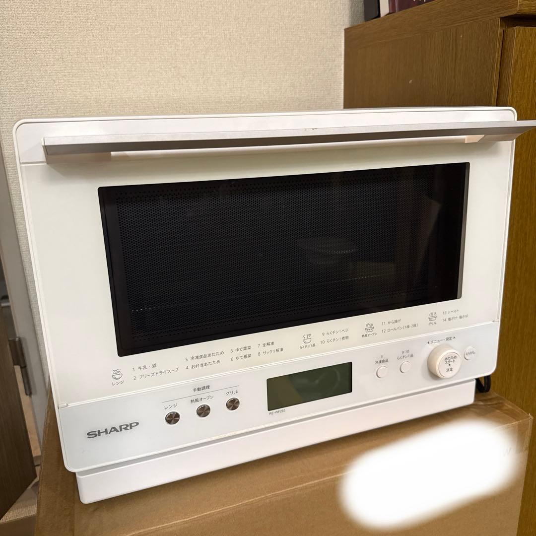 【ジャンク】SHARP オーブンレンジ ホワイト