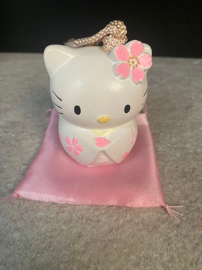 2001年物☆サンリオ ハローキティ 陶器置物 2体セット ビンテージ品