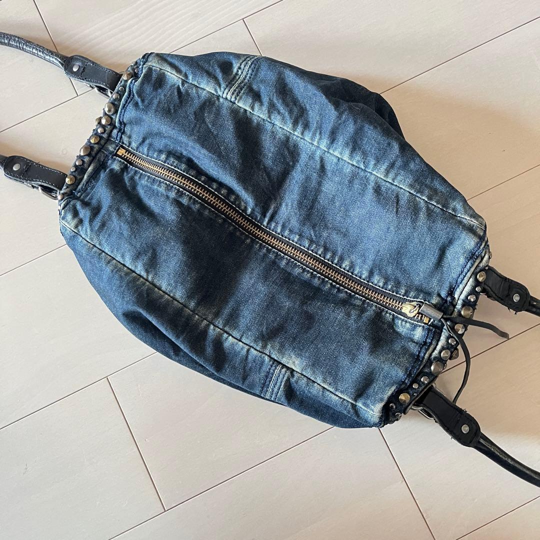 DIESEL denim デニムスタッズ ボストンバッグ