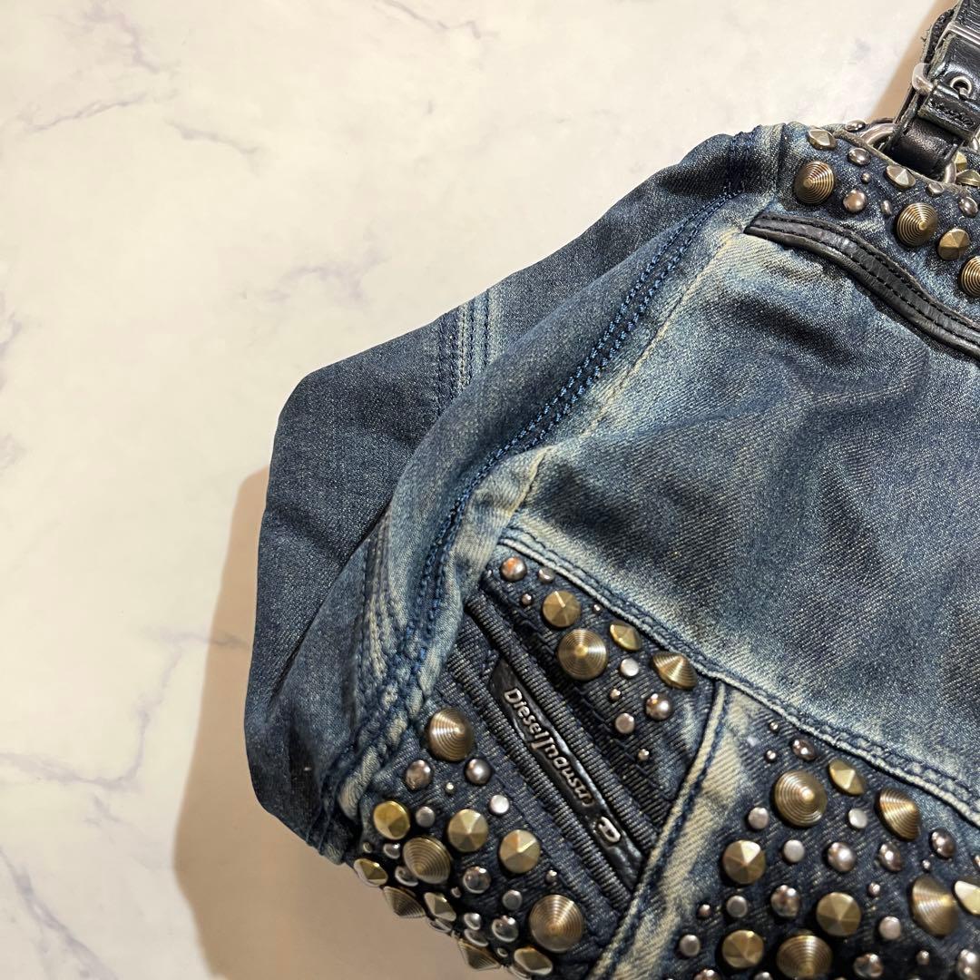 DIESEL denim デニムスタッズ ボストンバッグ