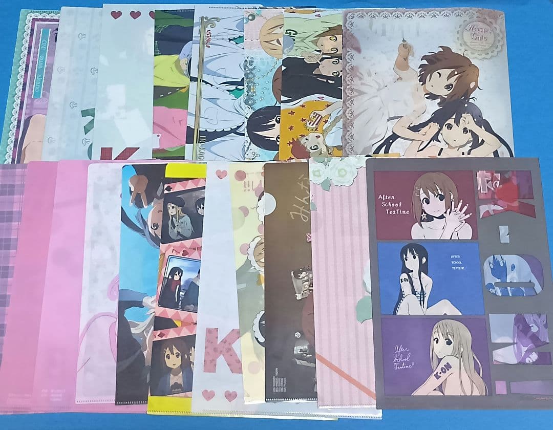 けいおん　クリアファイル　クリアポスター　まとめ売り