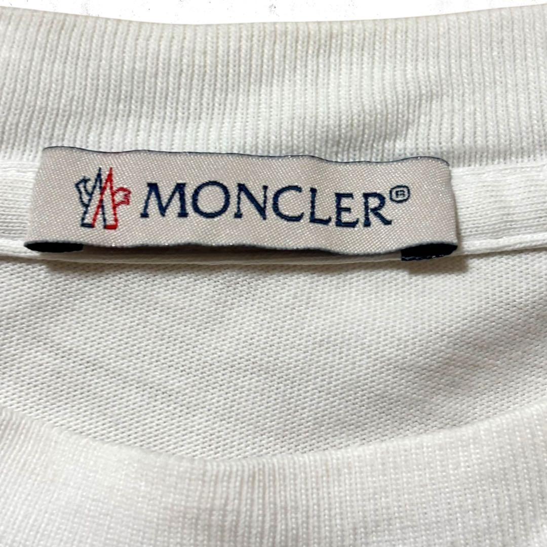 moncler ロゴ入り　半袖Tシャツ　手書きデザイン　バックプリント　トルコ製