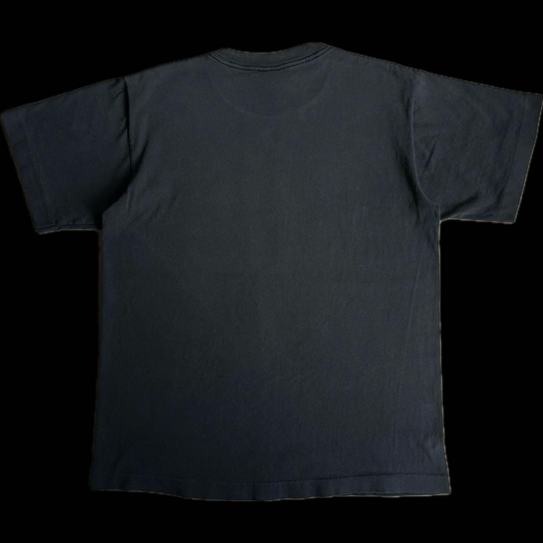 “ゆんさま専用” old stussy 銀タグ プリント Tシャツ 墨黒