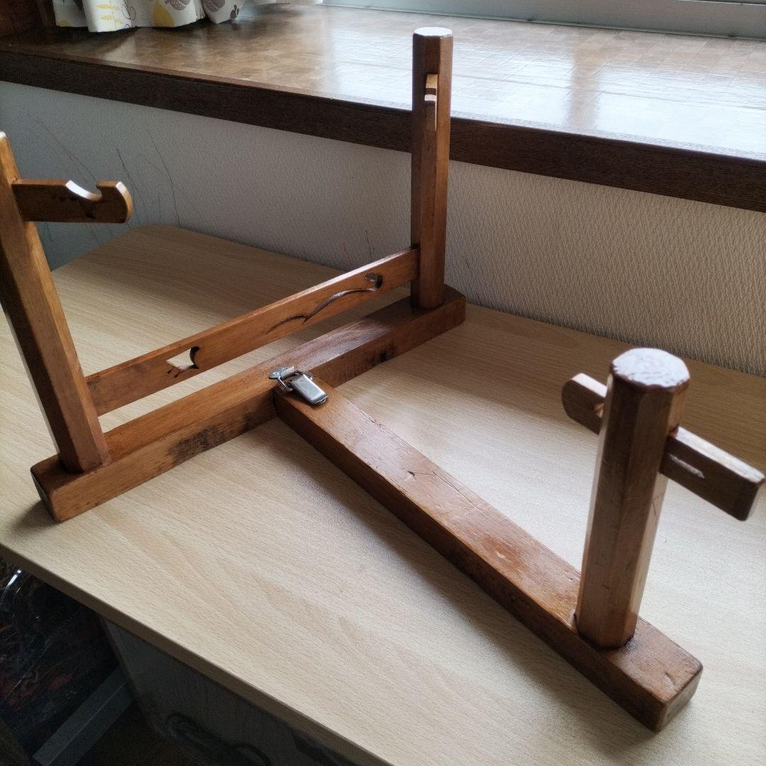 締太鼓　テレン台　バチ2本付　中古品②