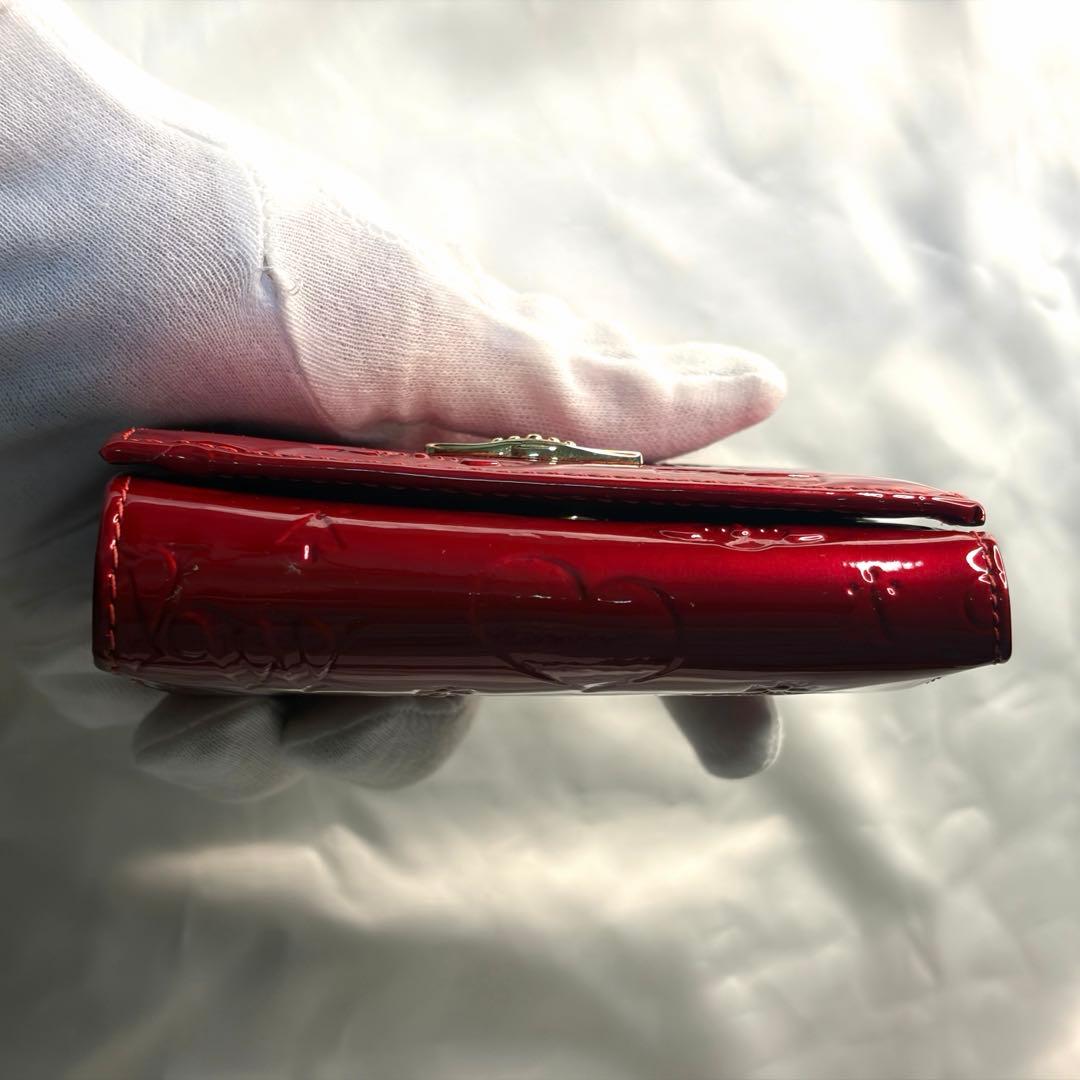 Vivienne Westwood 三つ折財布 エナメル レッド がま口 オーブ