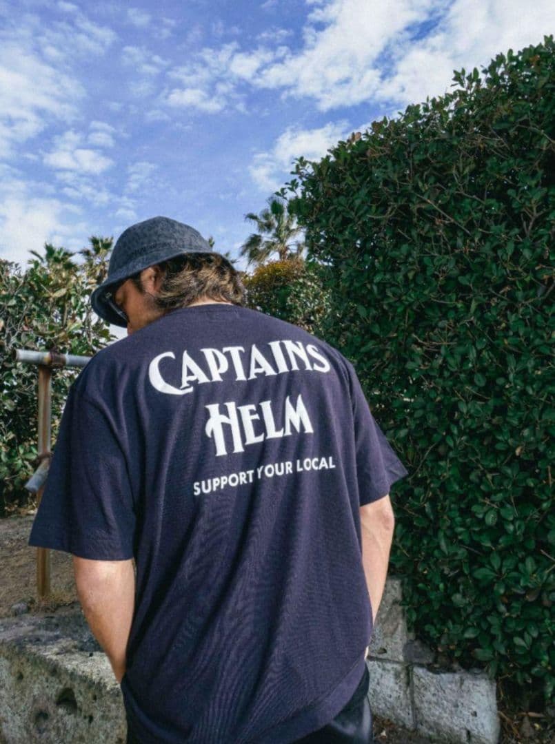 【たけ丸！】#DARK OCEAN LOGO TEE USED