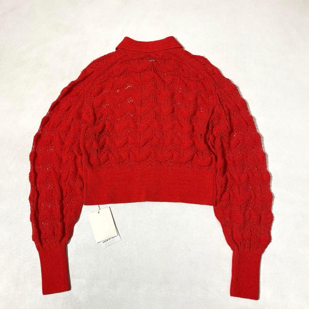 25SS 未使用 ADAM ET ROPÉ レースニットカーディガン