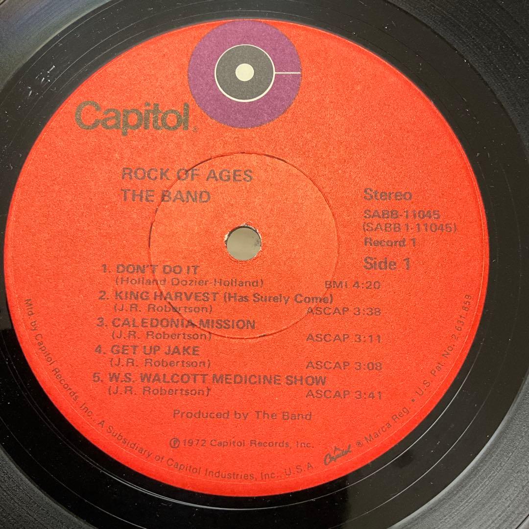 The Band Rock of Ages 米盤レコード　ザ・バンド