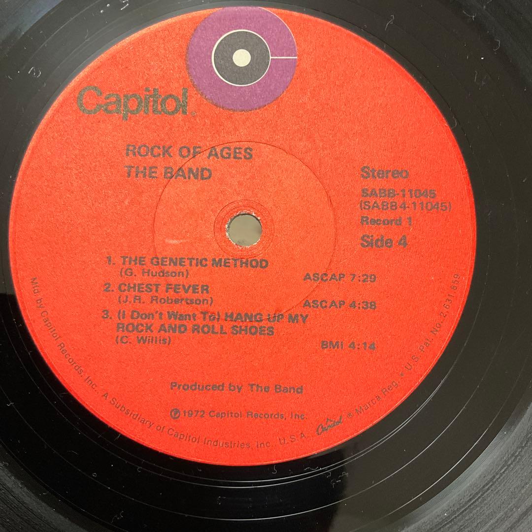 The Band Rock of Ages 米盤レコード　ザ・バンド