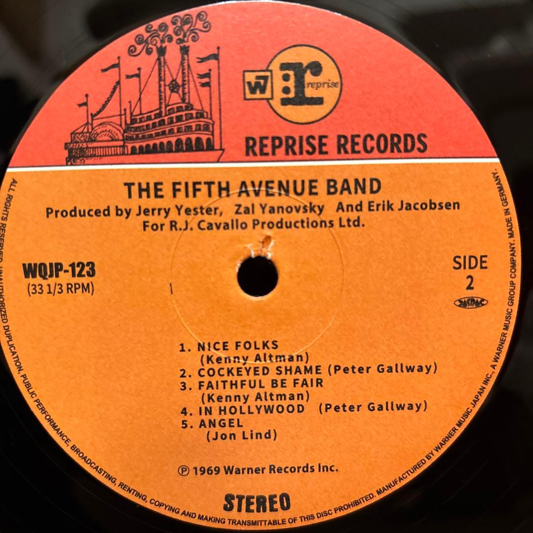 The Fifth Avenue Band レコード LP vinyl アナログ