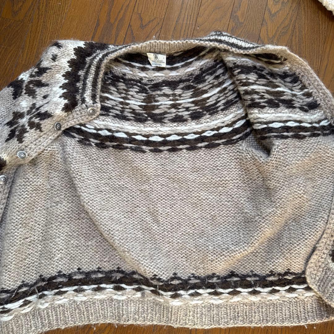 専用　アイルランド　ハンドメイド　カーディガン　ニット　カウチン