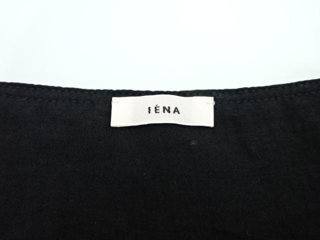 IENA　イエナ　フクレジャガードキャミトップブラウス　黒