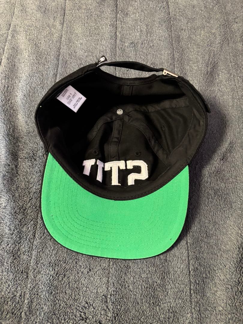 STUSSY キャップ stuロゴ ブラック フリーサイズ