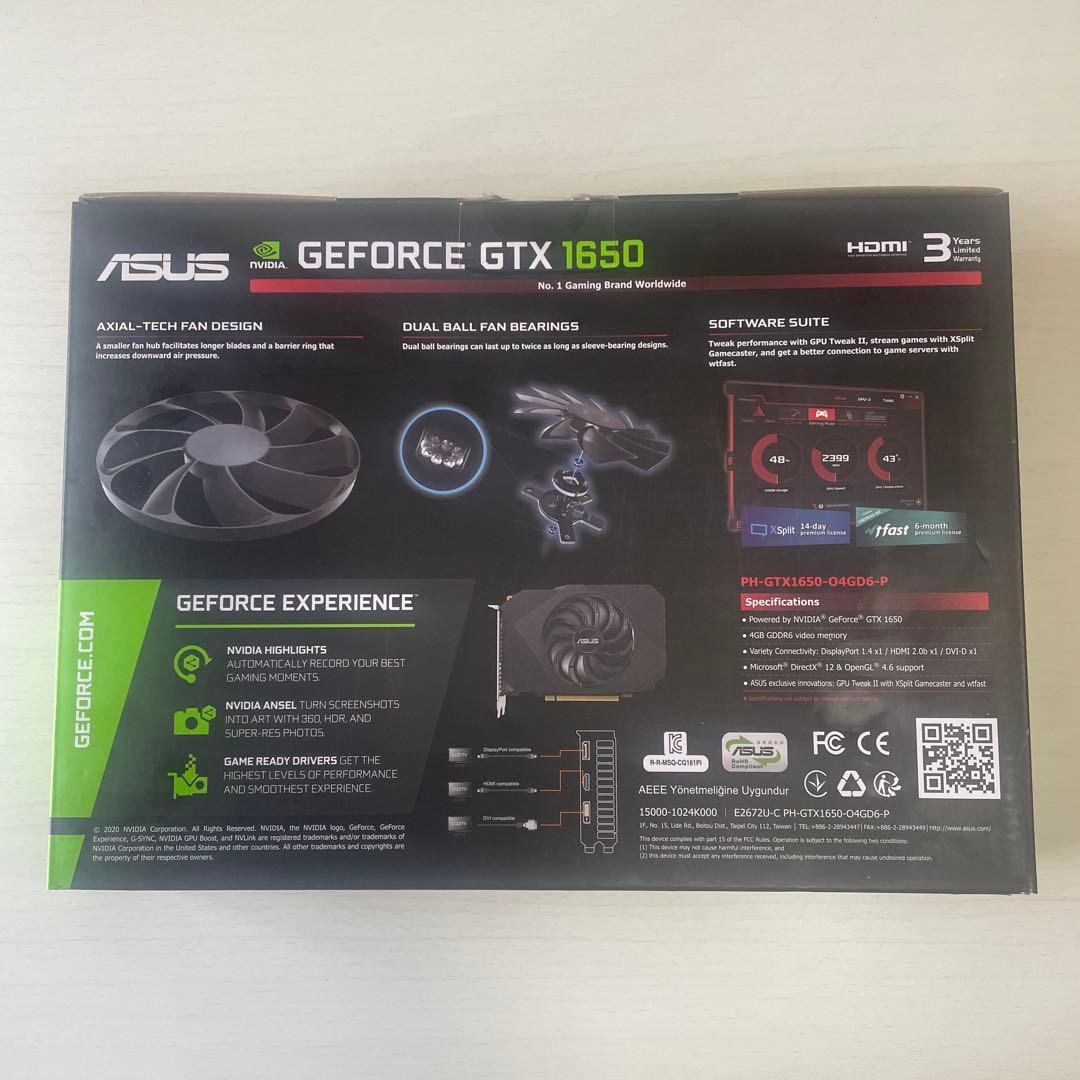 ASUS GTX1650 PHOENIX OC 4GB GDDR6 グラボ