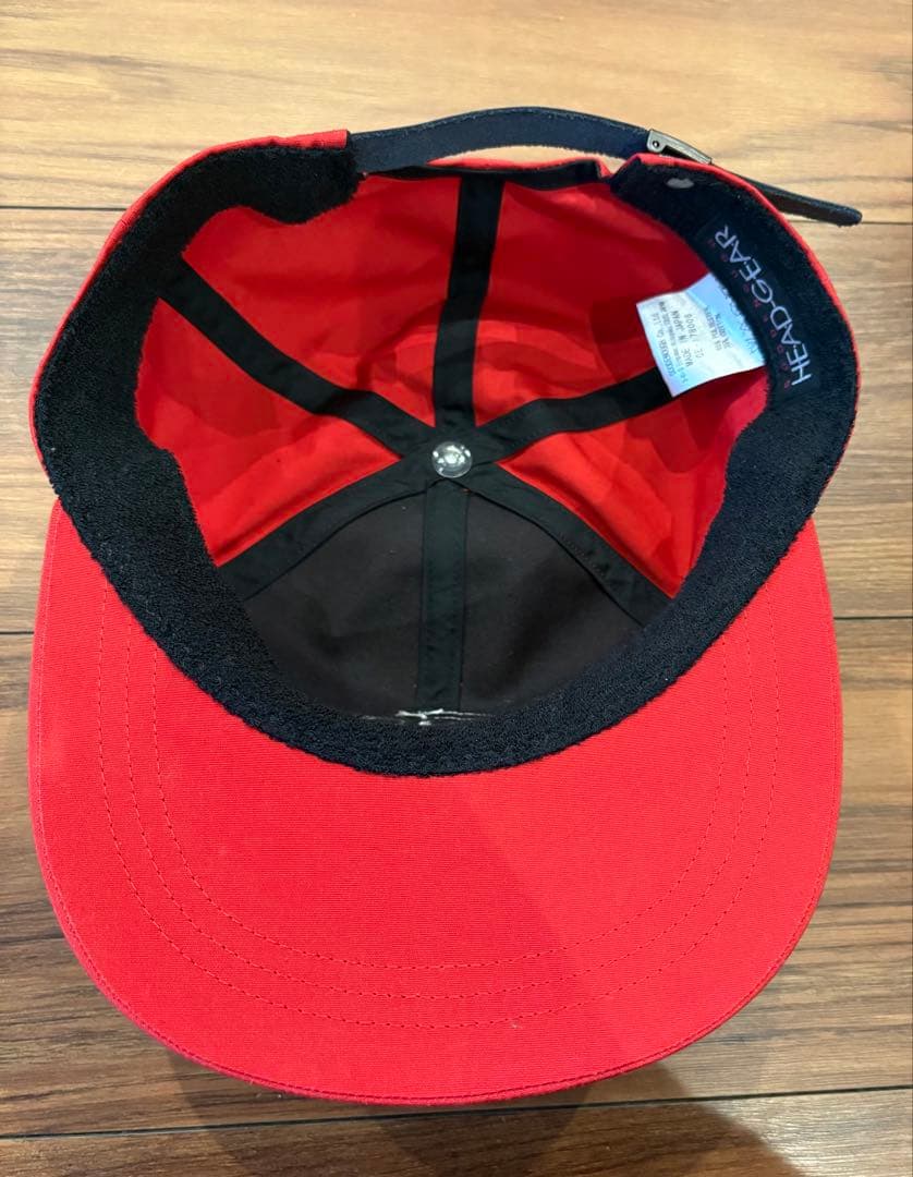み*り様 GOODENOUGH GEロゴ レッド ベースボールキャップ