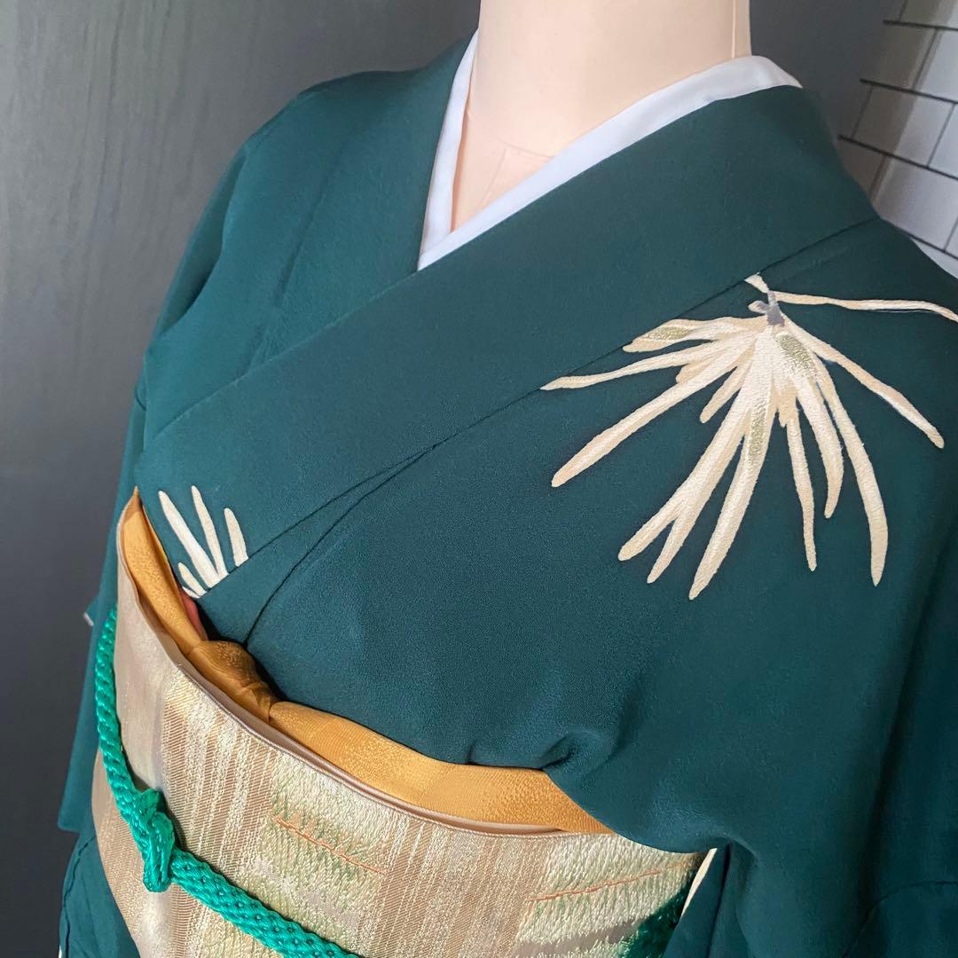 最終値下❤️極上アンティーク中振袖上品な松の枝模様美品！身丈肩153袴などにも