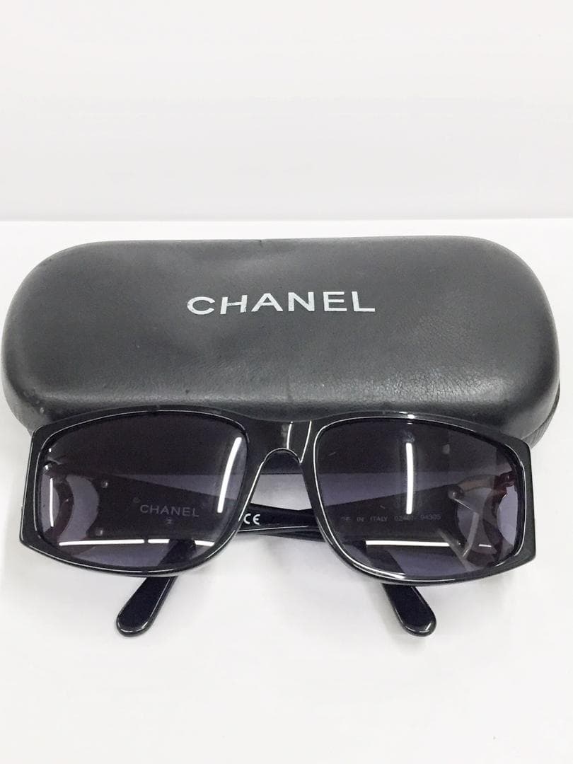 CHANEL/シャネル ラージココマーク ブラックセル サングラス 02461