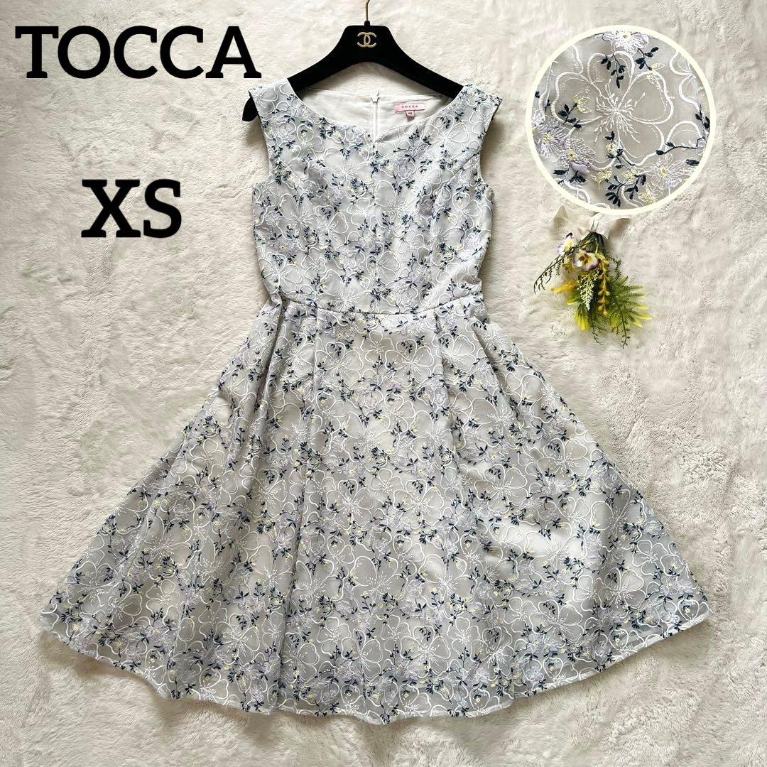 極美品XS✨トッカMADONNA LILYマドンナリリー　ドレス 刺繍ワンピース