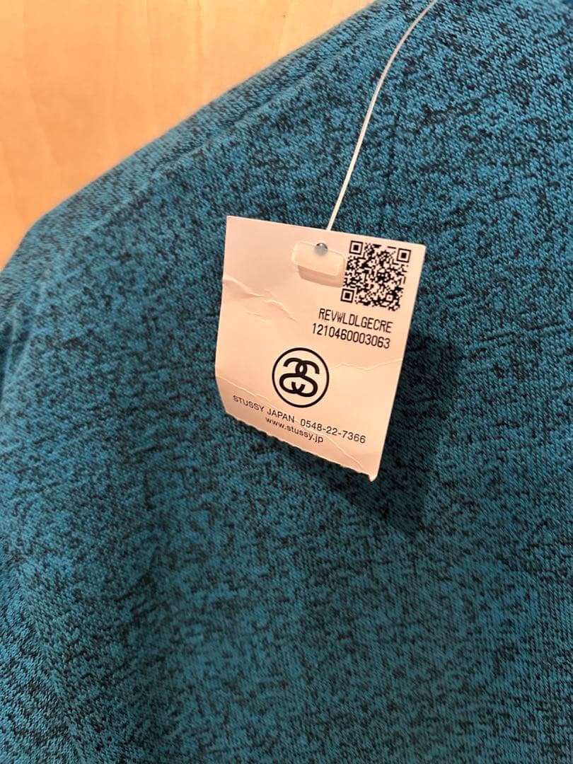 Stussy 青✖️茶リバーシブルTシャツ 未使用タグ付き