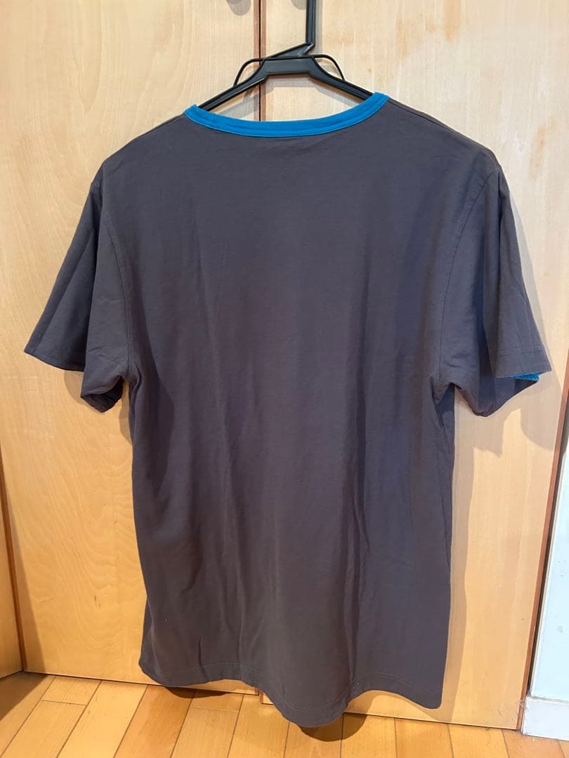 Stussy 青✖️茶リバーシブルTシャツ 未使用タグ付き