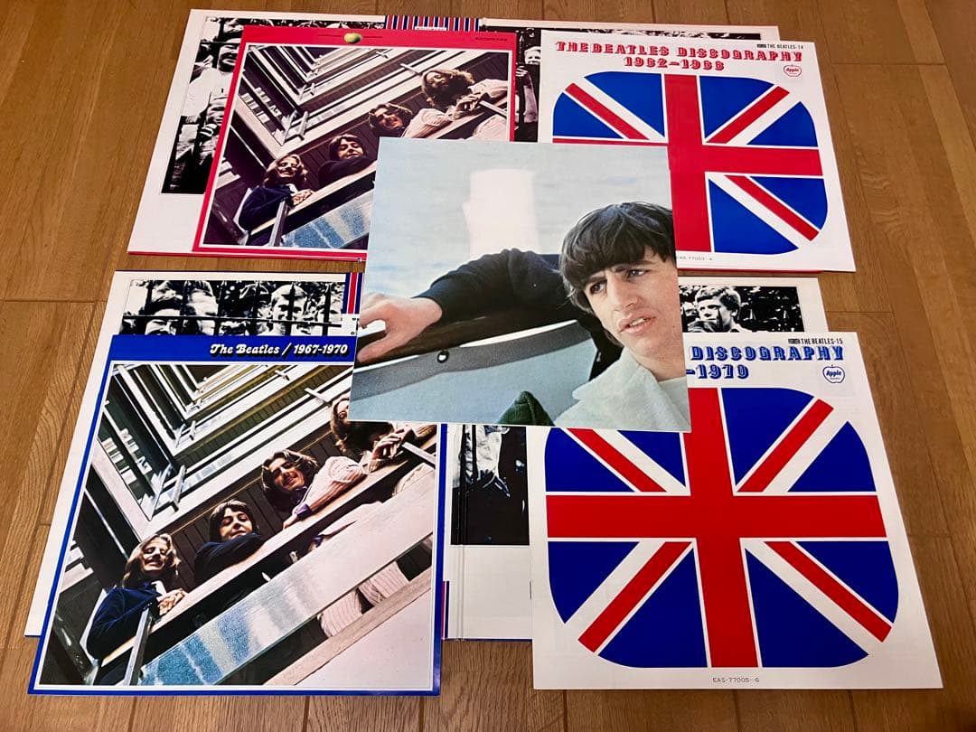 日本盤帯付レコード BEATLES赤盤青盤セット