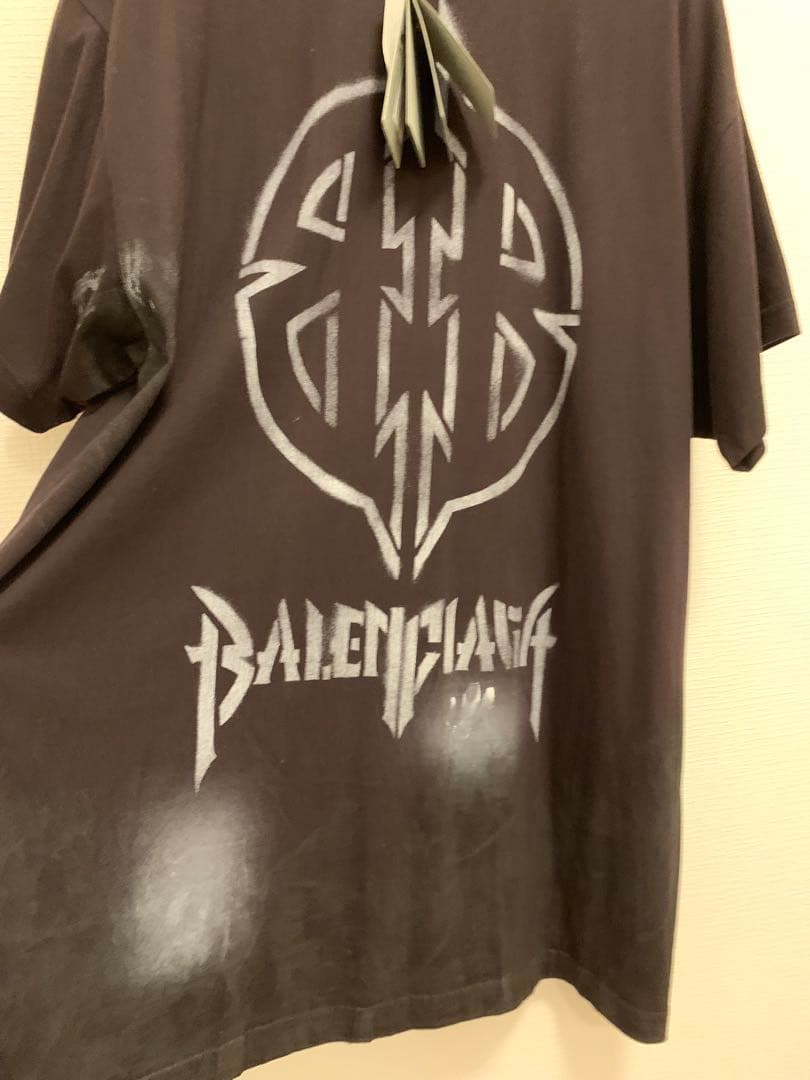 新品未使用タグ付き　国内正規　バレンシアガ　メタルロゴオーバーサイズTシャツ