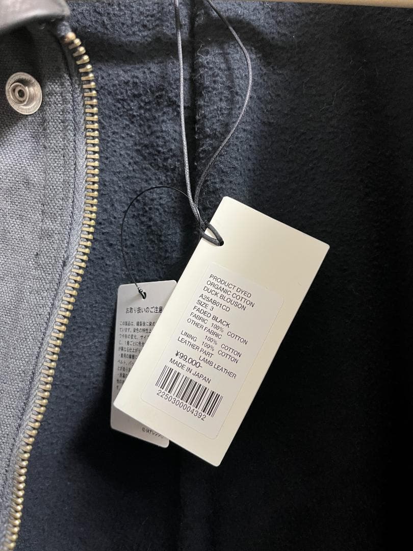 ジャケット・アウター AURALEE Product Dyed Duck Blouson Size 3