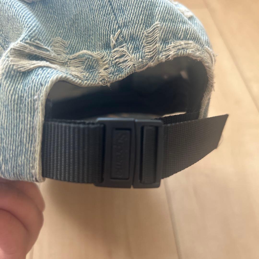 Supreme デニムキャップFrayedLogos Denim　CampCap