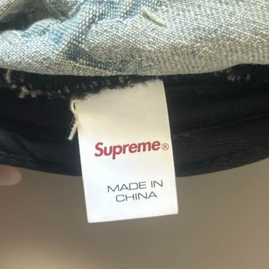 Supreme デニムキャップFrayedLogos Denim　CampCap