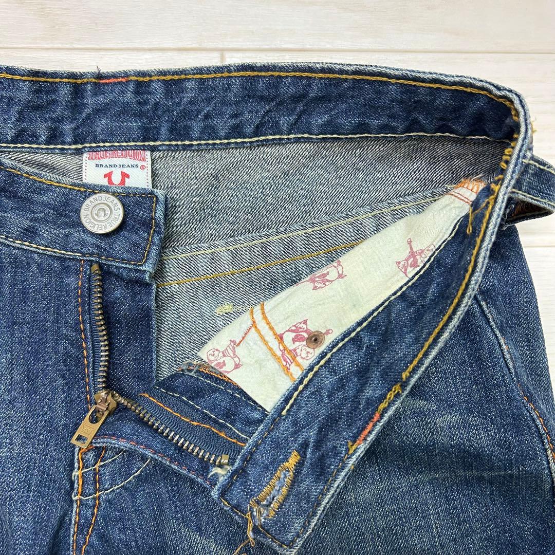 TRUE RELIGION ダメージ加工ローライズデニム　USA製 JOEY