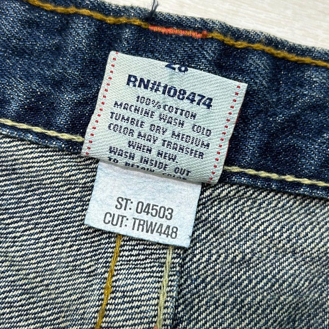 TRUE RELIGION ダメージ加工ローライズデニム　USA製 JOEY