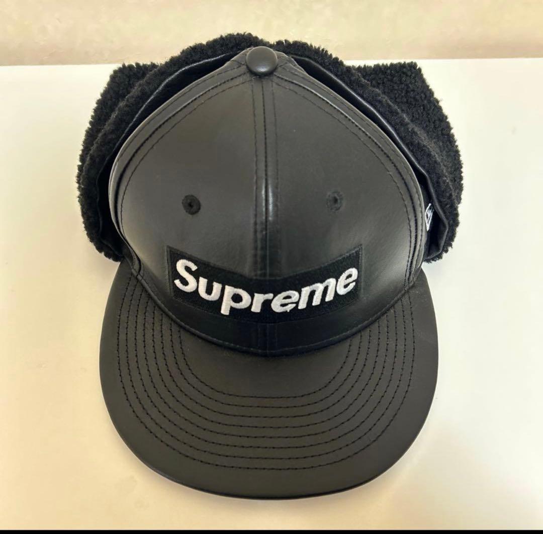 Supreme レザーキャップ 7 3/4(61.5cm)