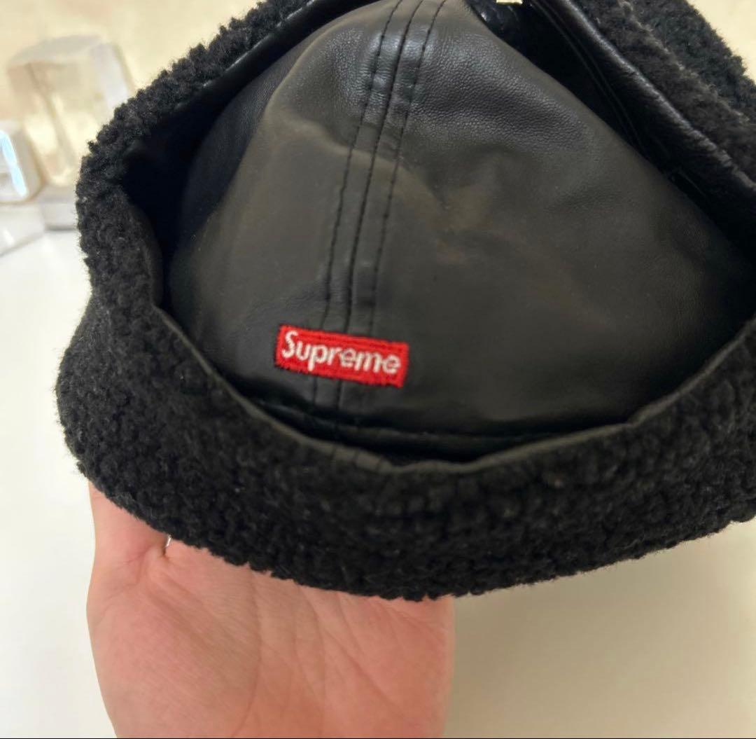 Supreme レザーキャップ 7 3/4(61.5cm)