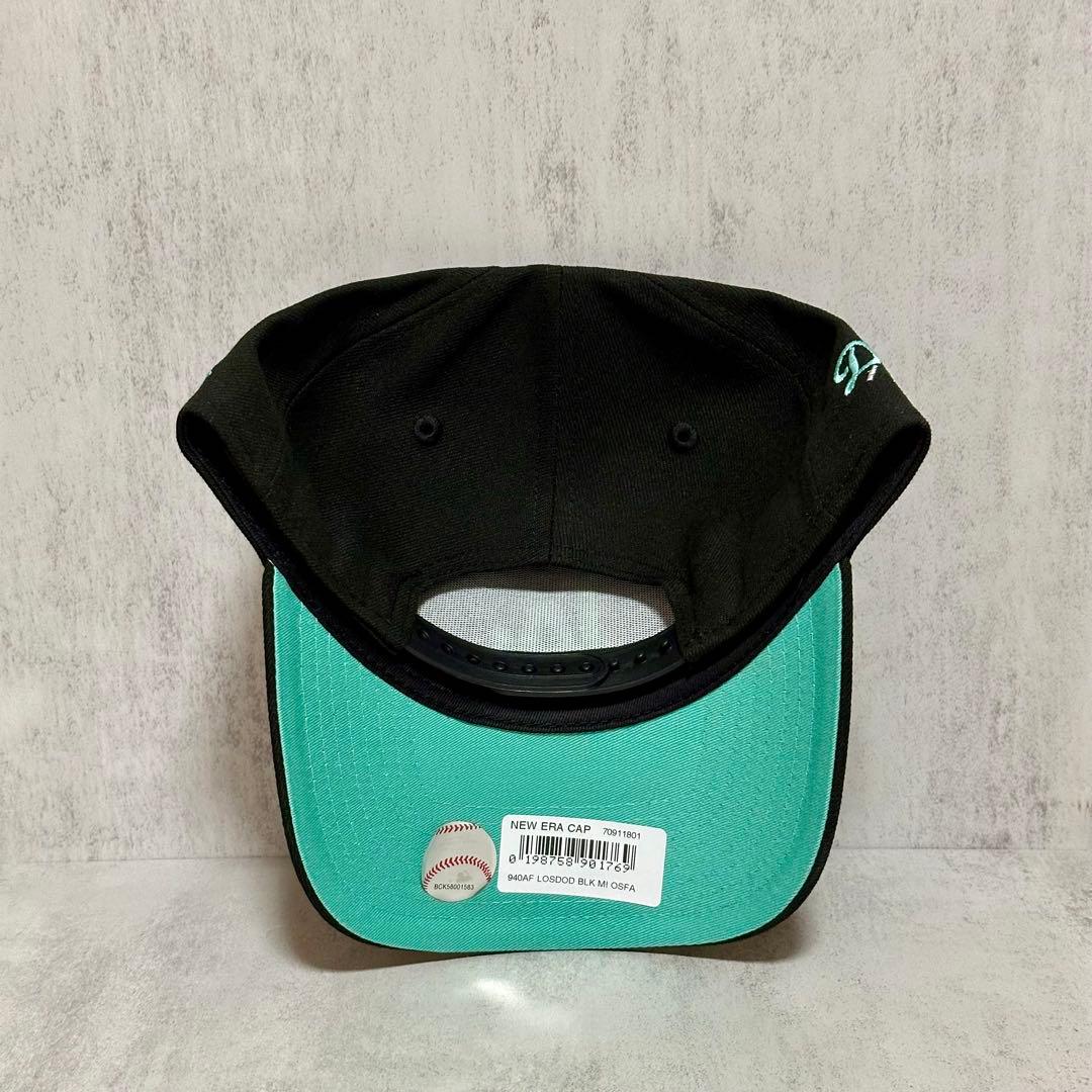 【海外限定】ドジャース 9FORTY ティファニーブルー 黒 キャップ ⑥