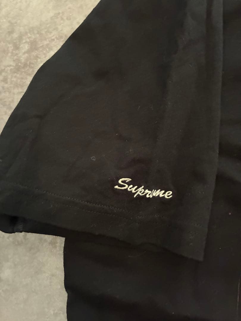 Supreme ブラック Tシャツ XL