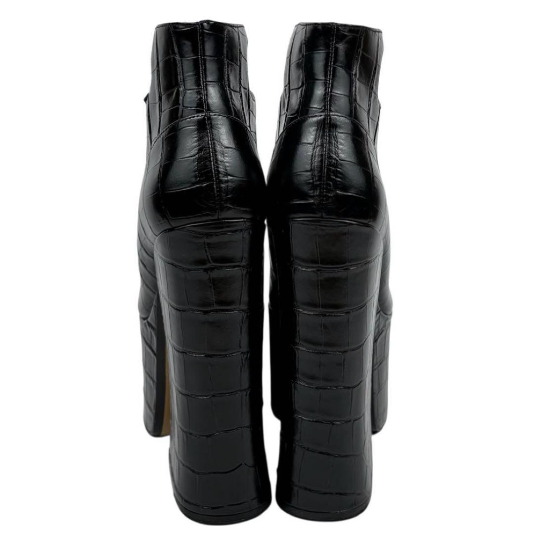 【現行品】MARC JACOBS 24cm　37 キキ　アンクルブーツ　黒　厚底