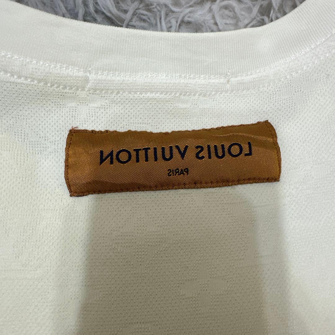 ぽ*こ様 Louis Vuitton 刺繍Tシャツ S ホワイト