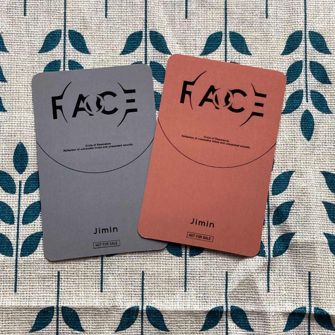 日本 BTS FACE Album Solo JPFC 限定 ジミン トレカ2枚